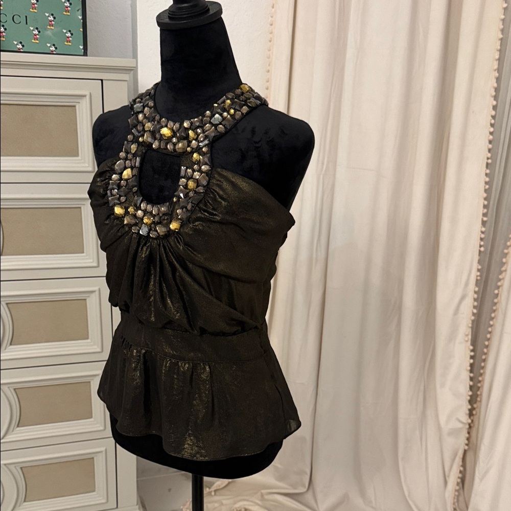 Bebé rhinestones halter top